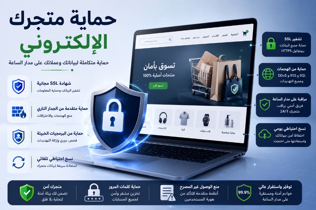 إنشاء متجر إلكتروني آمن مع SSL ونسخ احتياطي